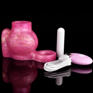 Anillo Vibrador de Silicona con Control Inalámbrico YOCY para Agrandamiento del Pene, Funda para Pene Elástica, Juguetes Sexuales para Masturbación Masculina - Product Image 2