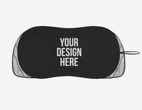 Pare-soleil de voiture personnalisé imprimé avec ailettes, protection UV, pliable, bouclier thermique automobile, cadeau promotionnel, impression de logo