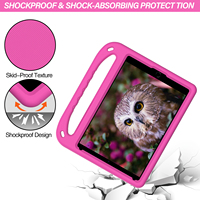 Étui de tablette antichoc en EVA pour enfants pour iPad 10,2 pouces 2019/2020/2021 avec support pliable et poignée de transport pour enfants