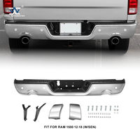 Fit 2012-2018 Dod-ge Ram 1500 Chrome Rear Bumper W/SEN Sensor Holes Step Bumper Assembly Rear Bumper 55112601AE 68049859AB-PFM