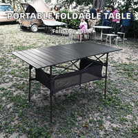 Table à manger moderne pliable et portable pour la cuisine, mobilier d'extérieur, voyages en voiture, design robuste et pliable, pique-niques