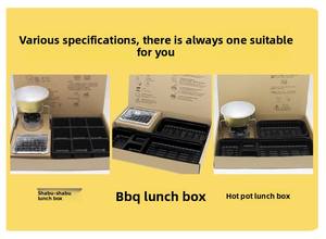 Barbecue portable pliable en acier inoxydable avec logo, dispositif de sécurité flamme, et ensemble boîte <span class=keywords><strong>à</strong></span> bento pour fête - Product Image 4