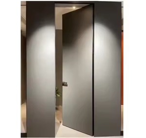 Puerta DE SEGURIDAD ignífuga Estructura de nido de abeja de aluminio Acabado recubierto de polvo antirrobo resistente a impactos para apartamentos Hospitales - Product Image 4