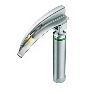 Lame de laryngoscope à fibre optique réutilisable Odontomed 2011 Macintosh, manche ODM-25-07F, instrument chirurgical en acier inoxydable et plastique - Product Image 1