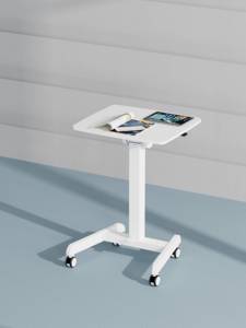 Mesa de ordenador de altura ajustable móvil con inclinación y rotación Podio de escritorio para sala de conferencias Escuela Hotel - Product Image 6