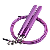 Corde à sauter de 3 m avec manche en aluminium et câble en acier (diamètre de la corde 2,5 mm) pour usage domestique - Durable et de haute qualité