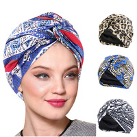 Zifeng OEM africano impreso plisado pañuelo sombrero indio sombrero pelo pañuelo Hijab