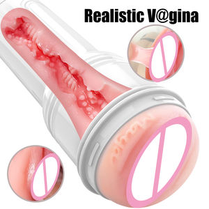 Hete Aanbieding Zachte Siliconen Gemakkelijk Reinigbaar Geen Trillingen Mannelijke Masturbatie Speelgoed Handmatige Masturbator Cup - Product Image 2