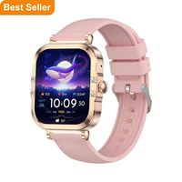 Jam Tangan Pintar Wanita HK82 2025 Layar AMOLED 1,75 Inci NFC Panggilan BT Monitor Tekanan Darah Monitor Menstruasi Tahan Air IP67 Kalender