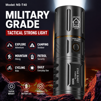 Lampe torche LED tactique 5000+ lumens, zoomable, étanche, rechargeable par USB Type-C, pour le camping, les activités de plein air, les situations d'urgence, en alliage d'aluminium