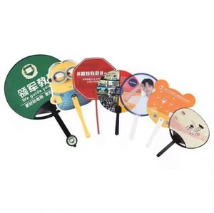 Custom Logo Printing Advertising Plastic Business Gift <b>Hand</b> <b>Fans</b> - Product Image 1