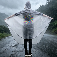 Imperméable Premium en EVA pour Adulte, Réutilisable, à Capuche, Étanche, Portable, Léger, Réfléchissant, Tendance, pour Cyclisme, Activités de Plein Air, Randonnée, Voyage