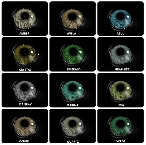 Hot Selling Natural Color Cosmetic Lenses Yearly Colored Eye Contacts Color Contact Lens