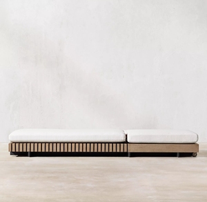 Di fascia alta durevole mobili da esterno giardino cortile Villa letto di lusso Set resistente UV Teak amichevole per il nuoto dell'hotel - Product Image 3