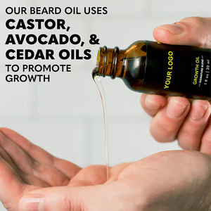 FX-T205 Vegan Herbal Men's Beard Care 6-in-1 Kit cadeau de toilettage avec croissance des cheveux Huile Cire Baume Peigne Brosse Ciseaux Barbe Care Suit - Product Image 6