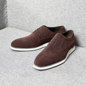 2026 Men's Wedding Dress Shoes Fashion Handcrafted Casual <b>Pointed</b>-<b>Toe</b> <b>Flat</b> Shoes High-Quality Men's leather Dress Shoes&Oxfords - Product Image 1
