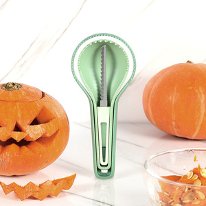 Autumn Winter Three-in-One Carving Tool Beibei Fruit Vegetable Carver PP Plastic Hot Pot Winter Melon <b>Cup</b> <b>Pumpkin</b> Core Digger - Product Image 5