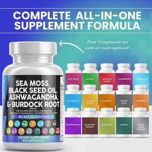 Popular <b>Sea</b> <b>Moss</b> <b>Capsule</b> Private Label Immunity Boosting Metabolism Support Vitamin Enriched Hard <b>Capsules</b> 24 Months Shelf Life - Product Image 3