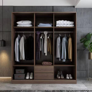 अनुकूलित अलमारी कपड़े नरम कस्टम सेट लकड़ी तस्वीर लकड़ी शैली भंडारण कमरे आधुनिक फर्नीचर - Product Image 3