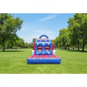 Juego de Obstáculos Extremos Inflables para Adultos, Pista de Obstáculos Inflable para Exteriores, Juegos Inflables de Desafío para Fiestas de Adultos - Product Image 1