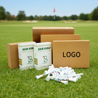 Vente directe usine – Boîte de 1000 tees de golf en bois écologiques, prêts à l'emploi
