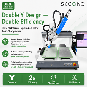 Robot distributeur de colle automatique CNC intelligent à commande PC, double axe Y, 4 axes, certifié CE, pour bureau - Product Image 2