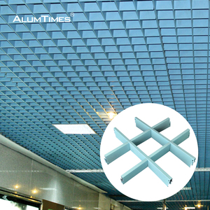 Panneaux de plafond en grille à cellules ouvertes en aluminium - Design moderne, insonorisants et imperméables pour hôtel, extérieur et centre commercial - Product Image 5