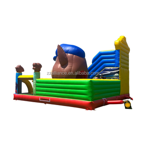 Rumah Loncat Tiup Bouncy Castle dengan Seluncuran Paw Dog Patrol Sewa Komersial Pasokan Pabrik OEM - Product Image 2
