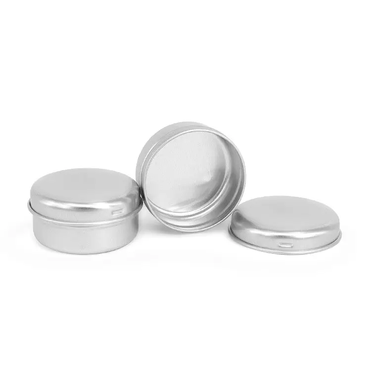 Personalizado vacío redondo almacenamiento bálsamo aceites té embalaje Metal aluminio lata tarro