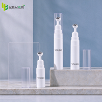 Botol Roll-on Kosmetik PP/PS Single Wall Airless 5ml 10ml 15ml Kemasan Kosmetik Kosong untuk Krim Mata Serum Lotion