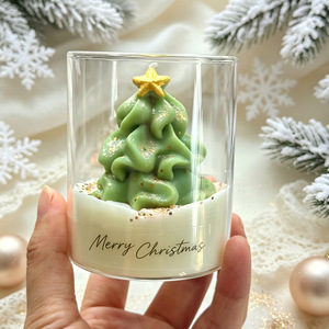 Vela Aromática Artesanal con Aroma a Galleta de Crema, Decoración Navideña para el Hogar, Regalo Festivo - Product Image 3