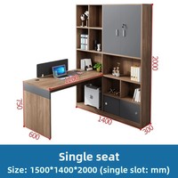 Simple moderne 4/6 places Double employé chaise de bureau ensemble écran cloison poste de travail meubles pour salle financière Style panneau de bois