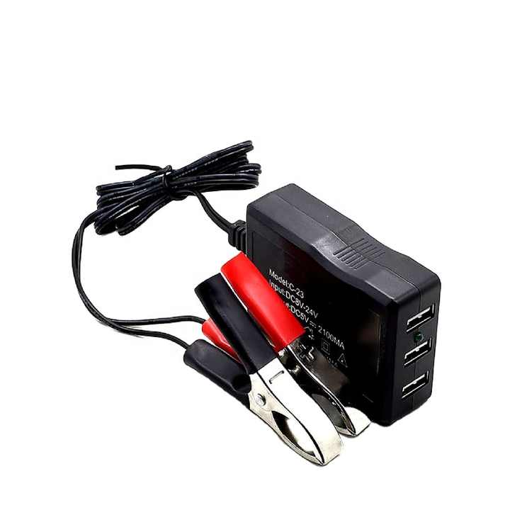 12v battery to mobile charger