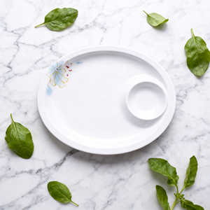 Platos de plástico de melamina rectangulares desechables impresos personalizados <span class=keywords><strong>BEYO</strong></span> pigmentados para fiestas y eventos - Product Image 6