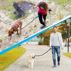 Laisse Rétractable Mains Libres Sparklypets pour Chien, Réfléchissante et Durable, pour Races Moyennes, Accessoire de Course pour Animaux de Compagnie - Product Image 3