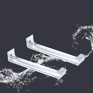 5 "6" 7 "8" senza soluzione di continuità a forma di L invisibile Semi-circolare acqua piovana abbeveratoio appendiabiti - Product Image 6