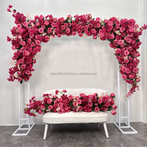 Fleurs décoratives pour événements, fausses fleurs d'angle, arrangement floral <span class=keywords><strong>noir</strong></span>, guirlande florale artificielle pour arche de mariage - Product Image 5