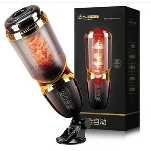 Caja personalizada gratis-taza de masturbación giratoria telescópica automática para hombres vagina de gato de silicona real masturbador para adultos Máquina Inteligente - Product Image 5