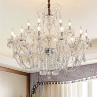 Lustre en cristal européen blanc K9, luminaire suspendu en forme de bougie pour villa, salon, hall d'hôtel, décoration de salle de mariage