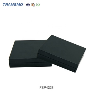 Boîtier vide pour fard à joues et illuminateur, emballage compact carré en plastique noir avec miroir, idéal pour marque privée - Product Image 6