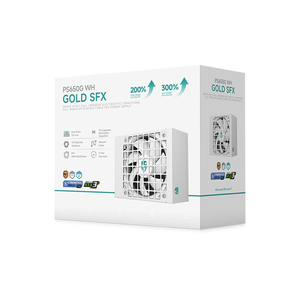 สินค้ามาใหม่ Deepcool PS650G BLACK&WHITE SFX Gold ชุดจ่ายไฟแบบถอดสายได้เต็มรูปแบบ สำหรับคอมพิวเตอร์ตั้งโต๊ะเล่นเกม - Product Image 4