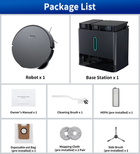 Máy hút bụi lau nhà thông minh tự làm sạch khô ướt, không dây, tự động, 5000Pa, robot hút bụi cho gia đình - Product Image 6