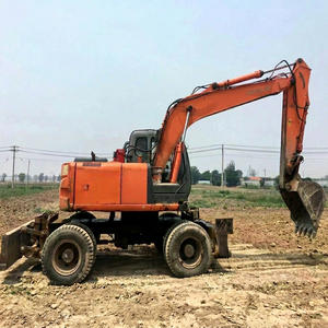 Excavadora de Ruedas Usada DOOSAN DH140W-7 de 14 Toneladas, Mini Excavadora Agrícola, Dosan 60 Usada, Dh55, Dh55-v, Dh300lc-7, Dh130w, Dh140w - Product Image 1