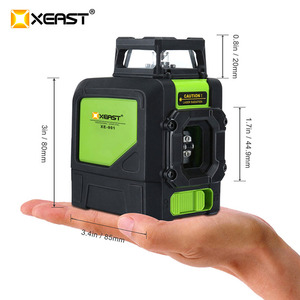 Láser Rotatorio Autonivelante XEAST XE-901G de 5 Líneas, Láser <span class=keywords><strong>Verde</strong></span> 3D de 3 mm/10 m de Precisión, Superpotente, para Uso Industrial/DIY, 1 Año de Garantía - Product Image 6