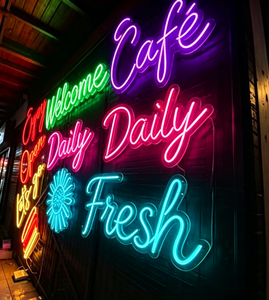 Custom Crystal LED Backlit IP67 Rated Business Signage for Bars & Stores Flexible Neon Open Light - Product Image 2