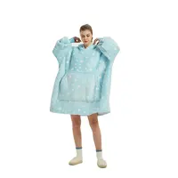 कस्टम ढीला और अवकाश हूडि Sweatshirt के महिलाओं को पुरुषों के लिए वृहदाकार हूडि कंबल कोट आराम टीवी हूडि कंबल