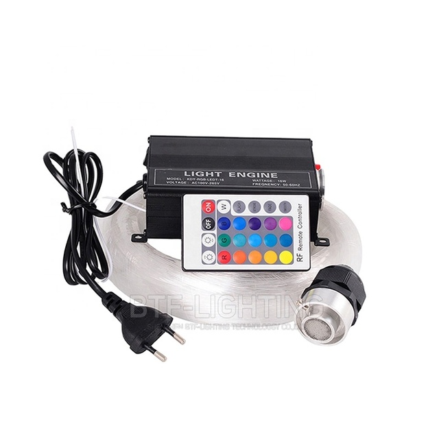 16W RGBW 200pcs*0.75mm*2M LED Fiber Optic Light Star Ceiling Kit Lights