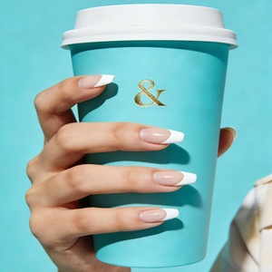 แก้วกาแฟกระดาษคราฟท์แบบใช้แล้วทิ้ง เป็นมิตรกับสิ่งแวดล้อม แบบผนังเดี่ยวและผนังคู่ สำหรับเครื่องดื่มร้อน พร้อมฝาปิด ขนาด 12 ออนซ์ 16 ออนซ์ แก้วกระดาษสำหรับร้านกาแฟ - Product Image 2