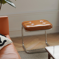 Banc d'entrée moderne avec base en métal Banc rembourré confortable pour chambre à coucher Salle à manger