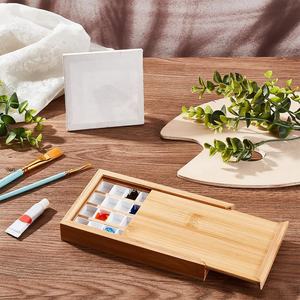 <span class=keywords><strong>Palette</strong></span> de peinture aquarelle en bois de bambou vide, 36 cellules, <span class=keywords><strong>palette</strong></span> portable, boîte de rangement de couleurs pour peintures aquarelle solides - Product Image 5